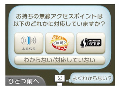 アクセスポイントの設定方法を選ぶ